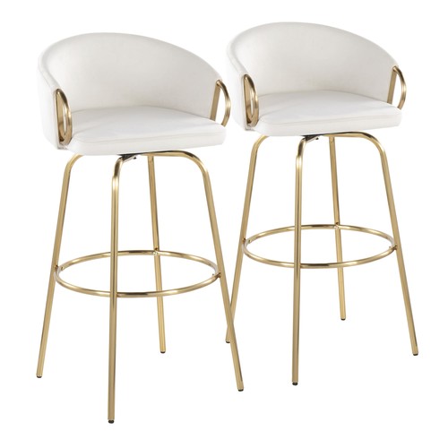 Claire 30" Fixed-height Barstool - Set Of 2